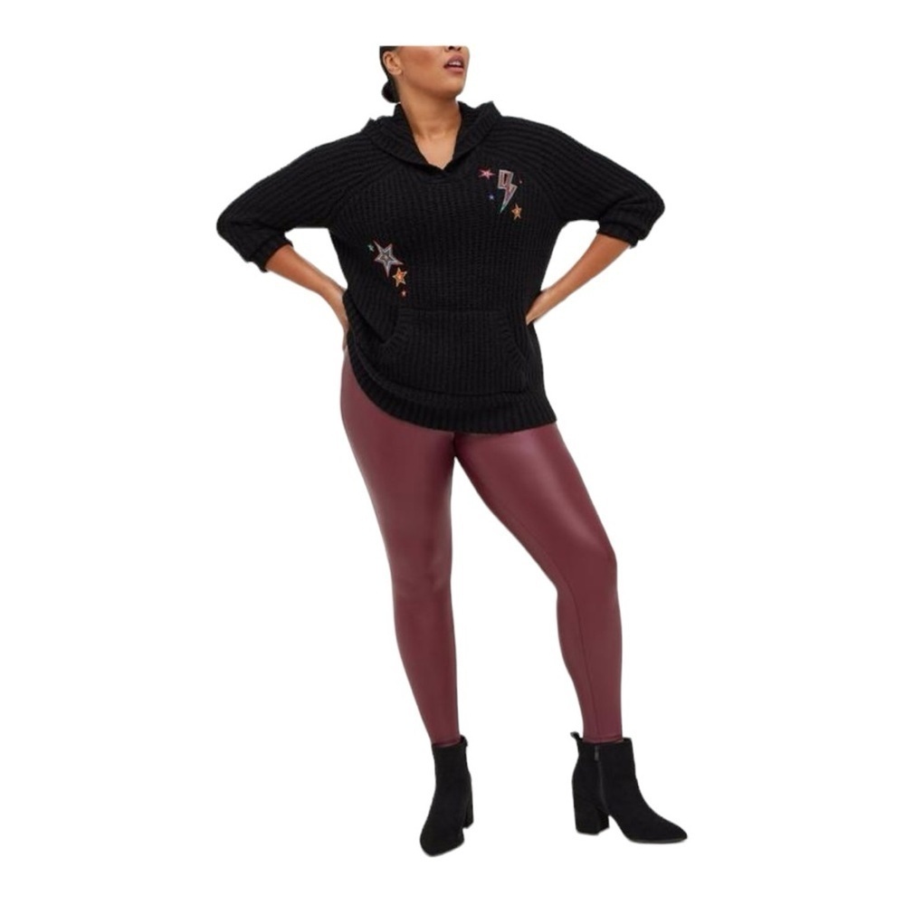 Torrid‎ pleather leggings.